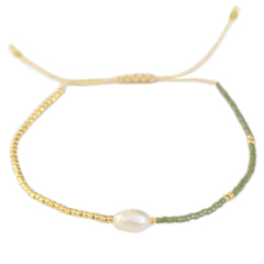 Bracelet miyuki perle verte