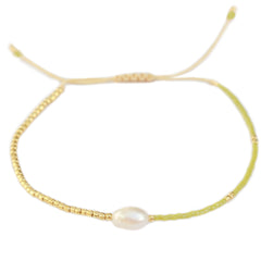 Bracelet en perles miyuki olive