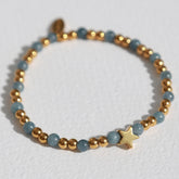 Moraira star bracelet with blue stone