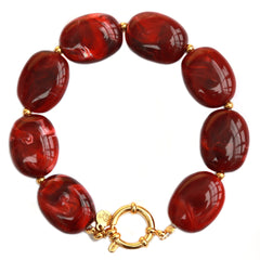 Bracelet pastille burgundy