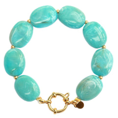 Bracelet pastille turquoise