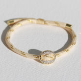 Bracelet bean diamond cream