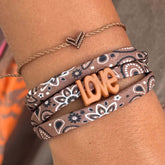 Bracelet bandana marron – choisissez votre couleur !