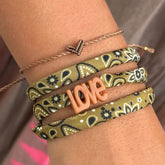 Bracelet bandana olive – choisissez votre couleur !