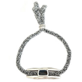 Bracelet frosty glitter silver