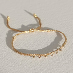 Bracelet boules dorées