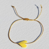 Armband hart botergeel