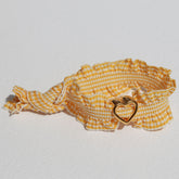 Armband heart ruffle geel