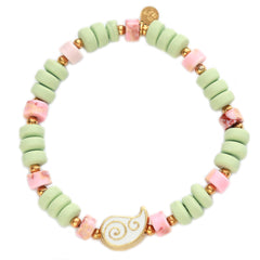 Armband Paisley weiß