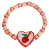 Brazalete rosa cereza