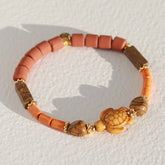 Bracelet tortue orange