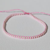 Enkelband Parel roze style