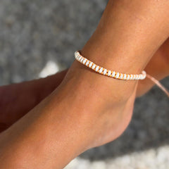 Enkelband Parel oranje style