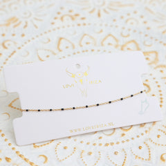 Anklet little dots black