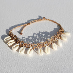 Bracelet de cheville coquillage de plage