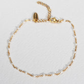 Enkelbandje chain white