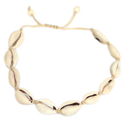 Enkelbandje met schelpjes