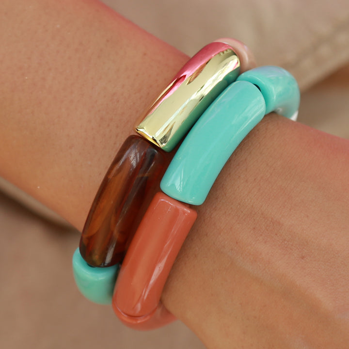 Armband penne brown blue