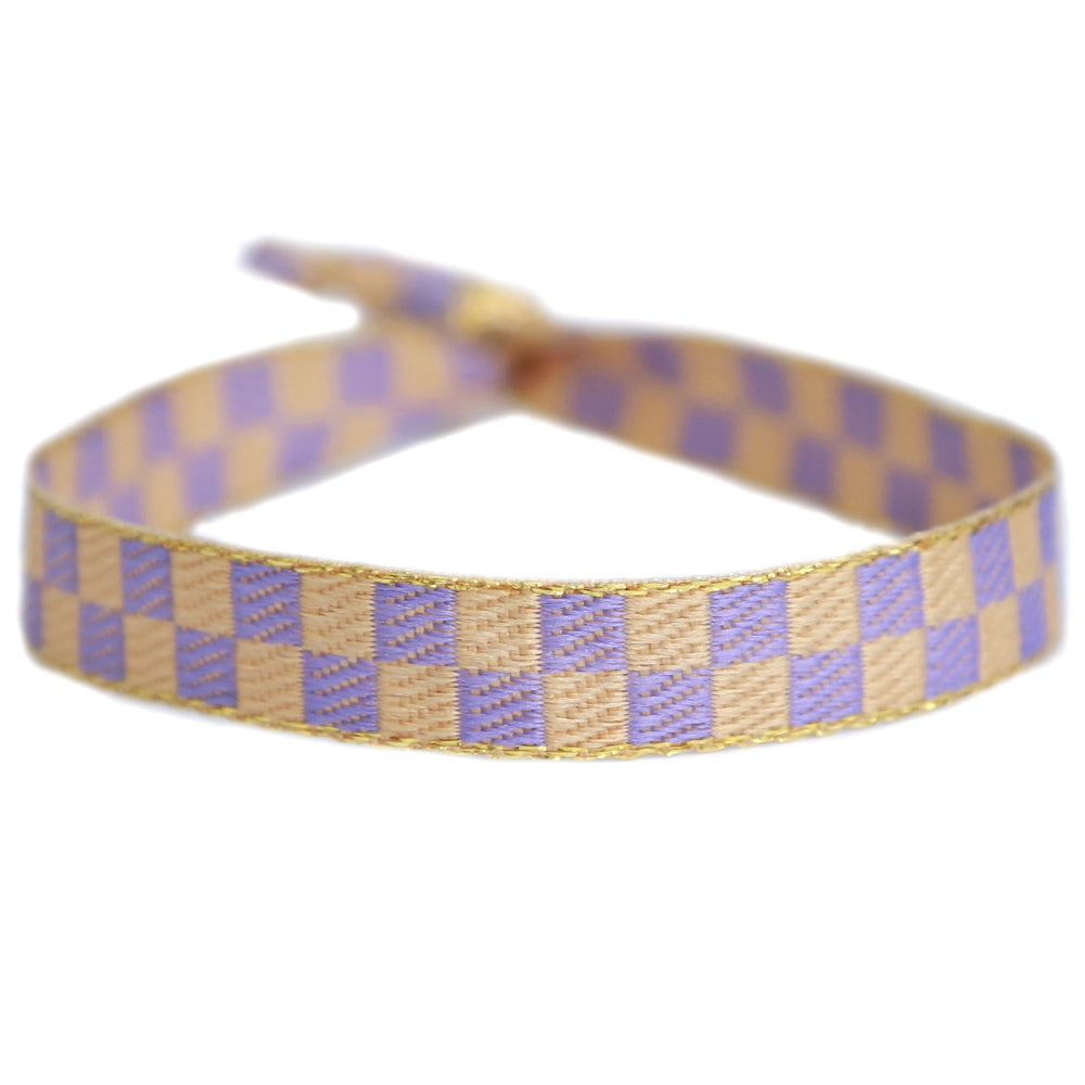 Woven bracelet pop art lilac