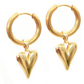 Pendientes de oro latido de mi corazón