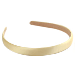 Haarband satin ivory gold