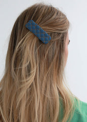 Hair clip denim dark blue