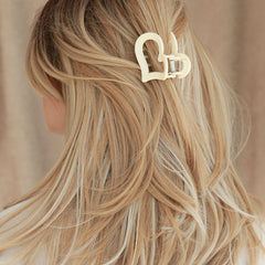 Haarklem medium heart creme