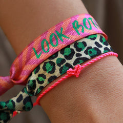 Love Ibiza Herzarmband dunkelrosa