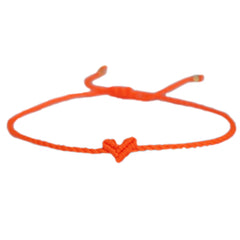 Brazalete de corazón Love Ibiza naranja neón