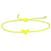 Brazalete de corazón Love Ibiza amarillo neón