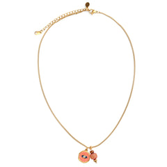 Gouden ketting mystic soul eye orange