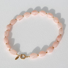 Gouden ketting Rocks rose