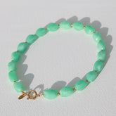 Gouden ketting Rocks turquoise