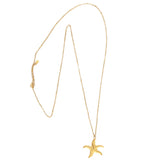 Lange goldene Seestern-Halskette