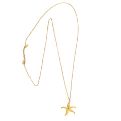Long gold chain starfish