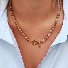 Collier Javea pierre de jaspe