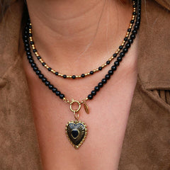 Collier de Javea avec pierre noire