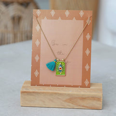 Gouden ketting tableau green