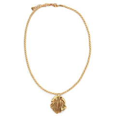 Statement-Kette mit goldener Muschel