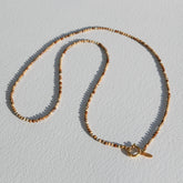 Lange ketting facet Jasper Stone