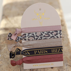 Ibiza-Gummibänder Leopard in Fall