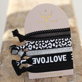 Ibiza elastiekjes Leopard silver