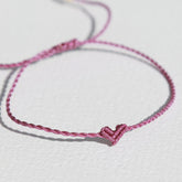 Armband klein hart magenta