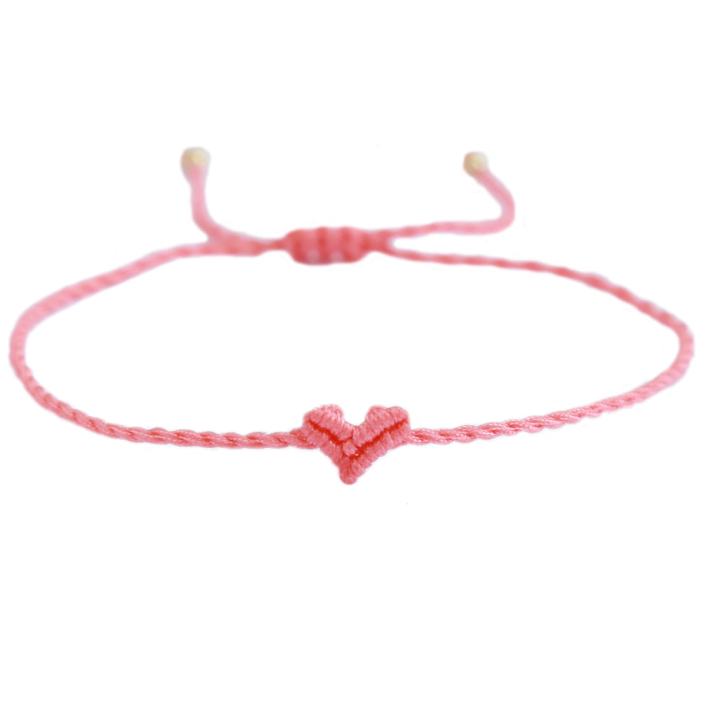 Love Ibiza heart armband coral