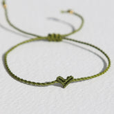 Bracelet small heart olive