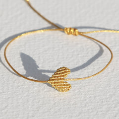Bracelet Large heart gold
