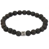 Bracelet  black lava for men