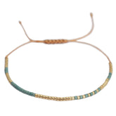Bracelet miyuki vert d'eau