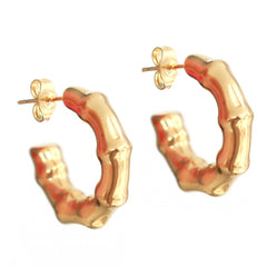 Gouden bamboo hoops