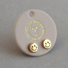 Gouden studs smiley